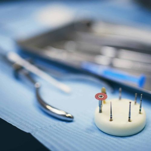 Arrangement dental tools in dental surgery Arrangement dental tools in dental surgery